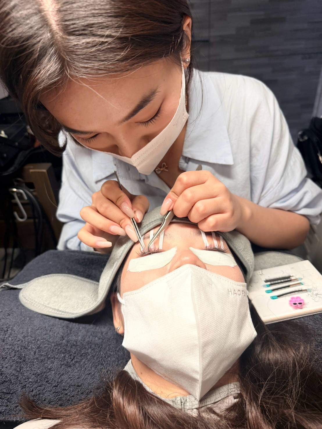 美睫施作過程