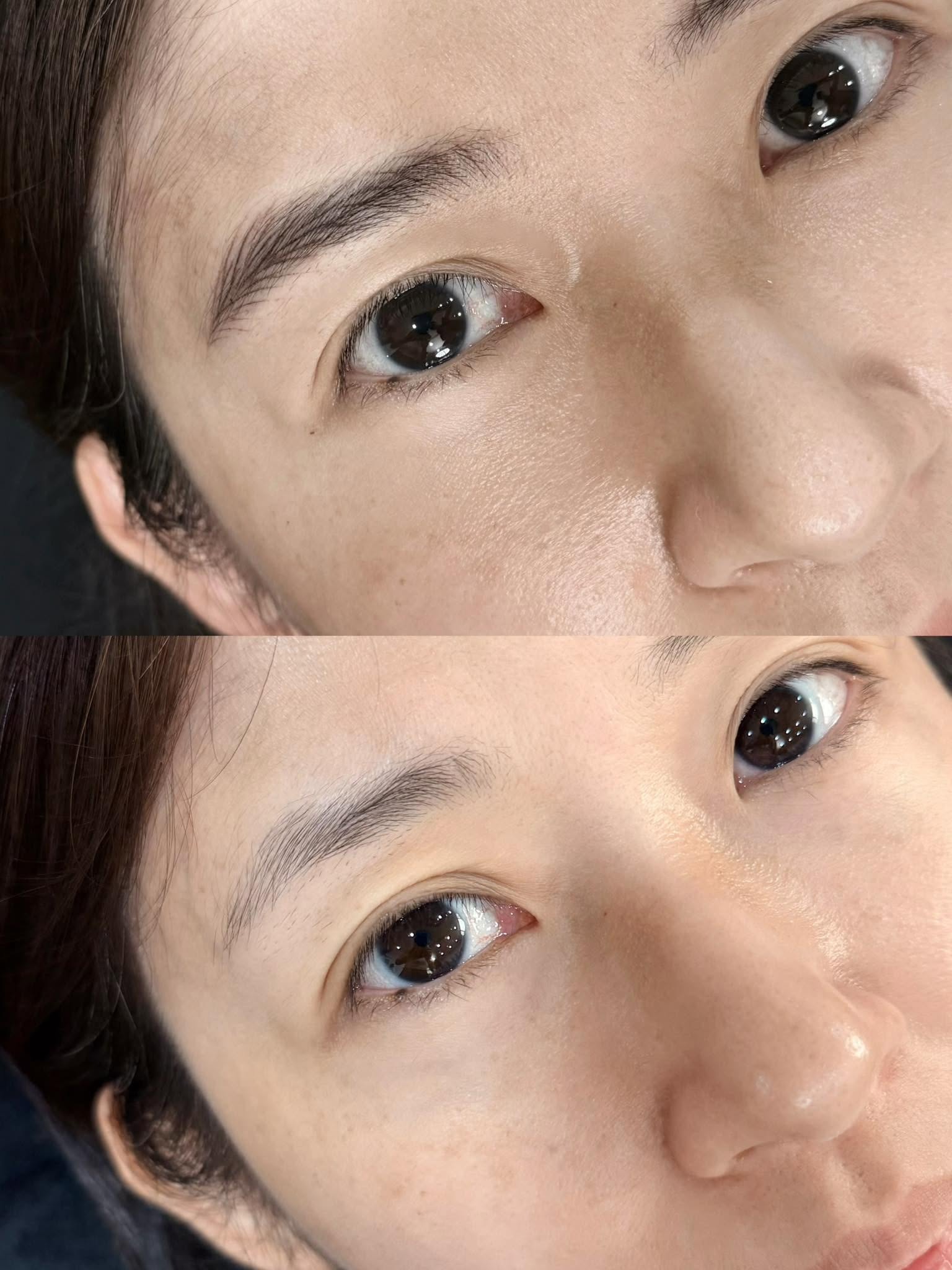 完成眉特寫-女生霧眉