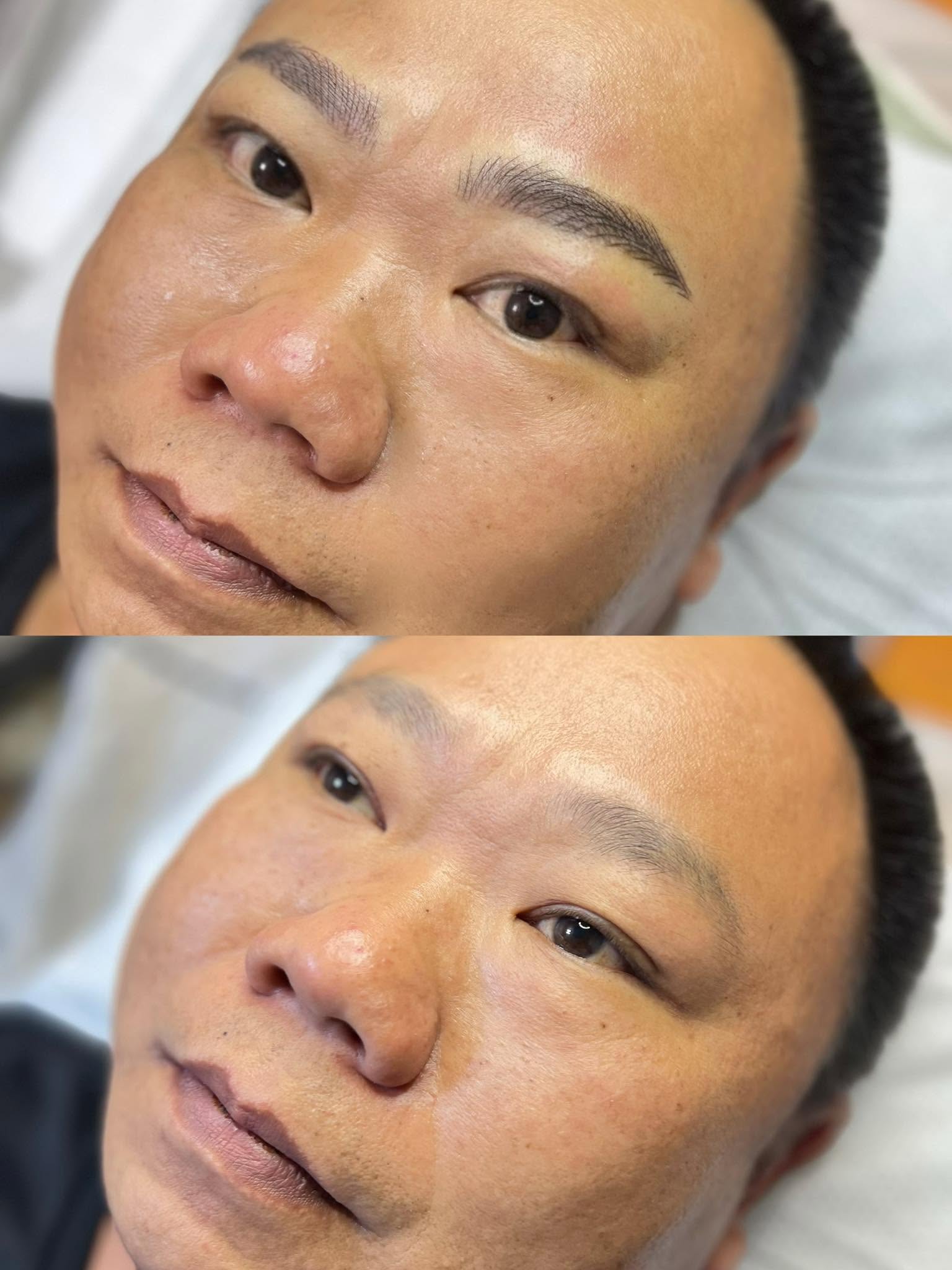 紋繡眉部對比-男生2
